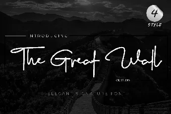 The Great Wall 2 font