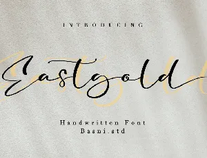 Eastgold font