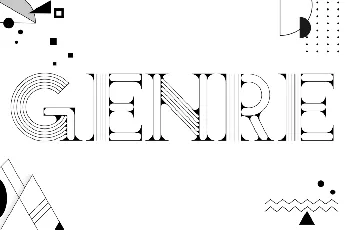 Genre Line Demo font