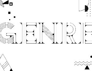 Genre Line Demo font