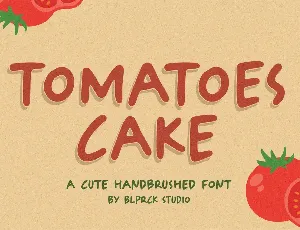 Tomatoes Cake font