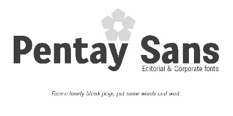 Pentay Sans font