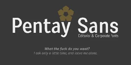 Pentay Sans font