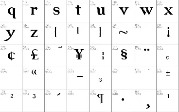 GRENDEL font