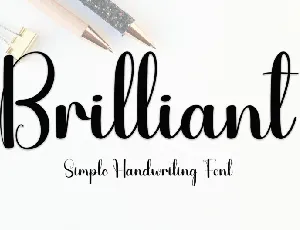 Brilliant Handwritten font