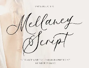 Mellaney Script font