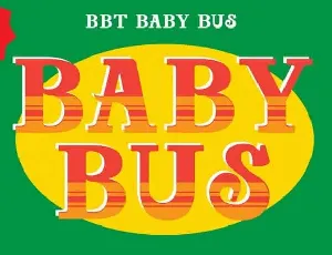 Baby Bus Slab Serif font