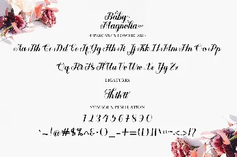 Baby Magnolia font