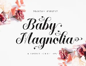 Baby Magnolia font