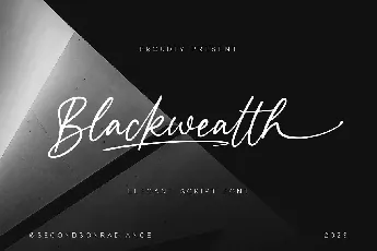 Blackwealth font