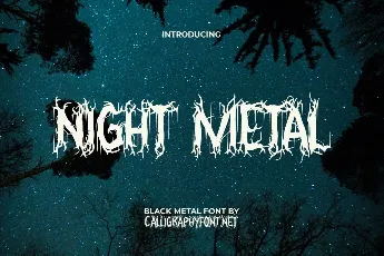 NightMetalDemo font