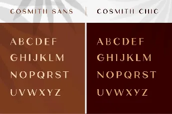 Cosmith Elegant Sans Serif font