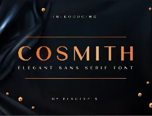 Cosmith Elegant Sans Serif font