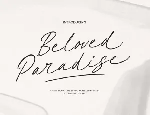 Beloved Paradise font