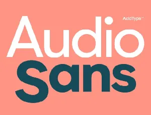 Audio Sans Family font