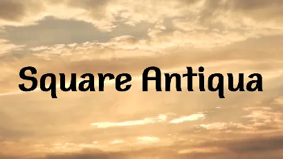 Square Antiqua font