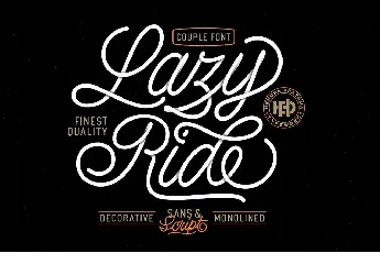 Lazy Ride Script font