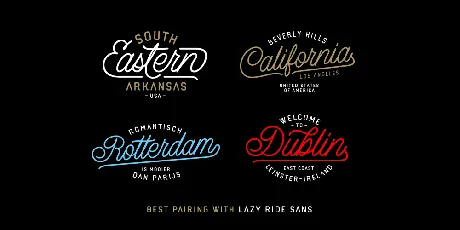 Lazy Ride Script font