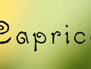 Caprice font