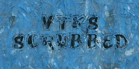 VTKS SCRUBBED font