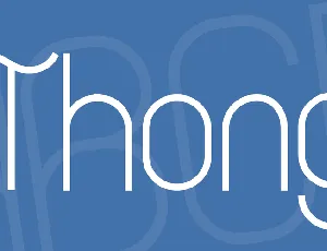 Thong font