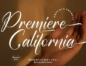 Premiere California font