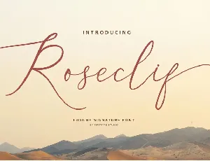 Roseclif font