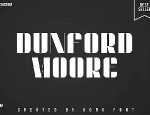 Dunford Moore Display font