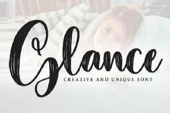 Glance Script font