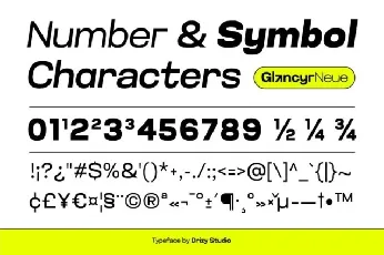 Glancyr Neue font