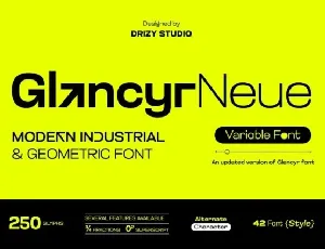 Glancyr Neue font