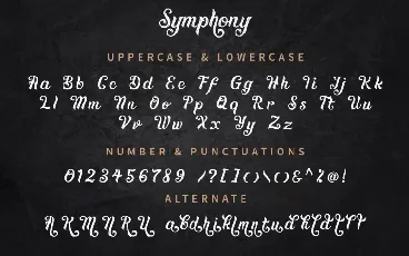 Symphony Decorative Display font