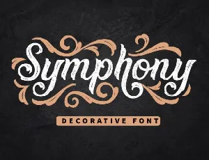 Symphony Decorative Display font