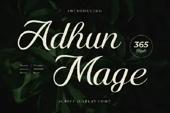 Adhun Mage font