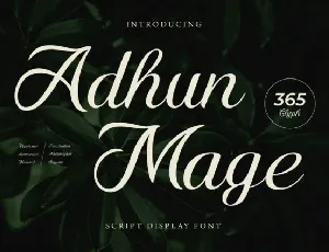 Adhun Mage font