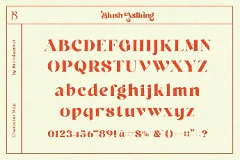 Blush Asliring font