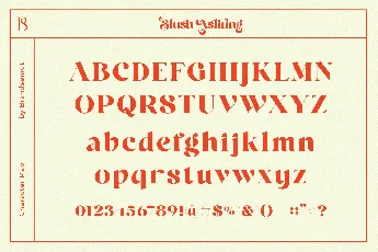 Blush Asliring font