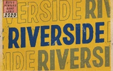 Riverside Texture Display font