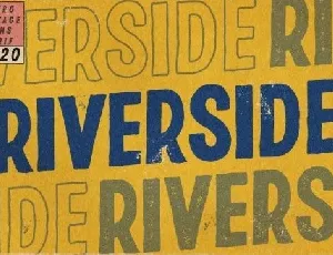 Riverside Texture Display font