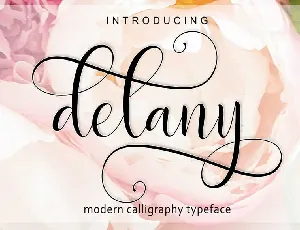 Delany Script font