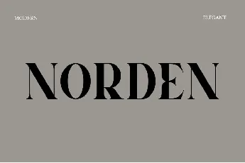 Norden font