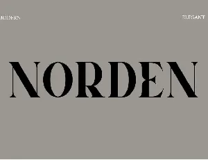 Norden font