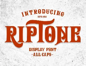 Riptone font