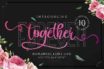 Forever Together Romantic Duo font