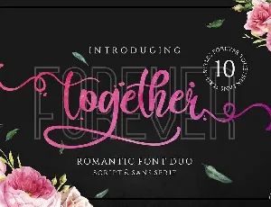 Forever Together Romantic Duo font