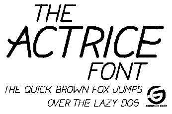 Actrice font