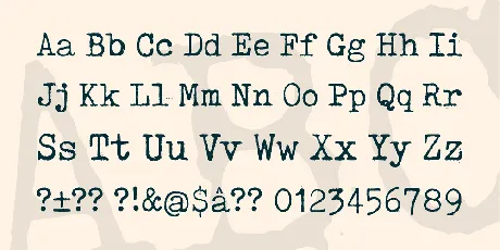 Tox Typewriter font