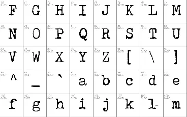 Tox Typewriter font