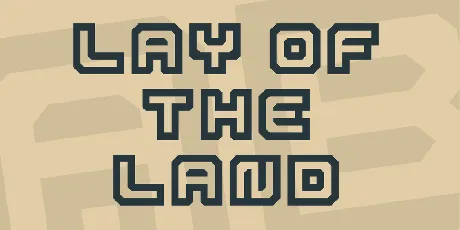 Lay Of The Land font