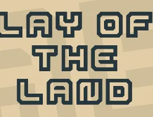 Lay Of The Land font